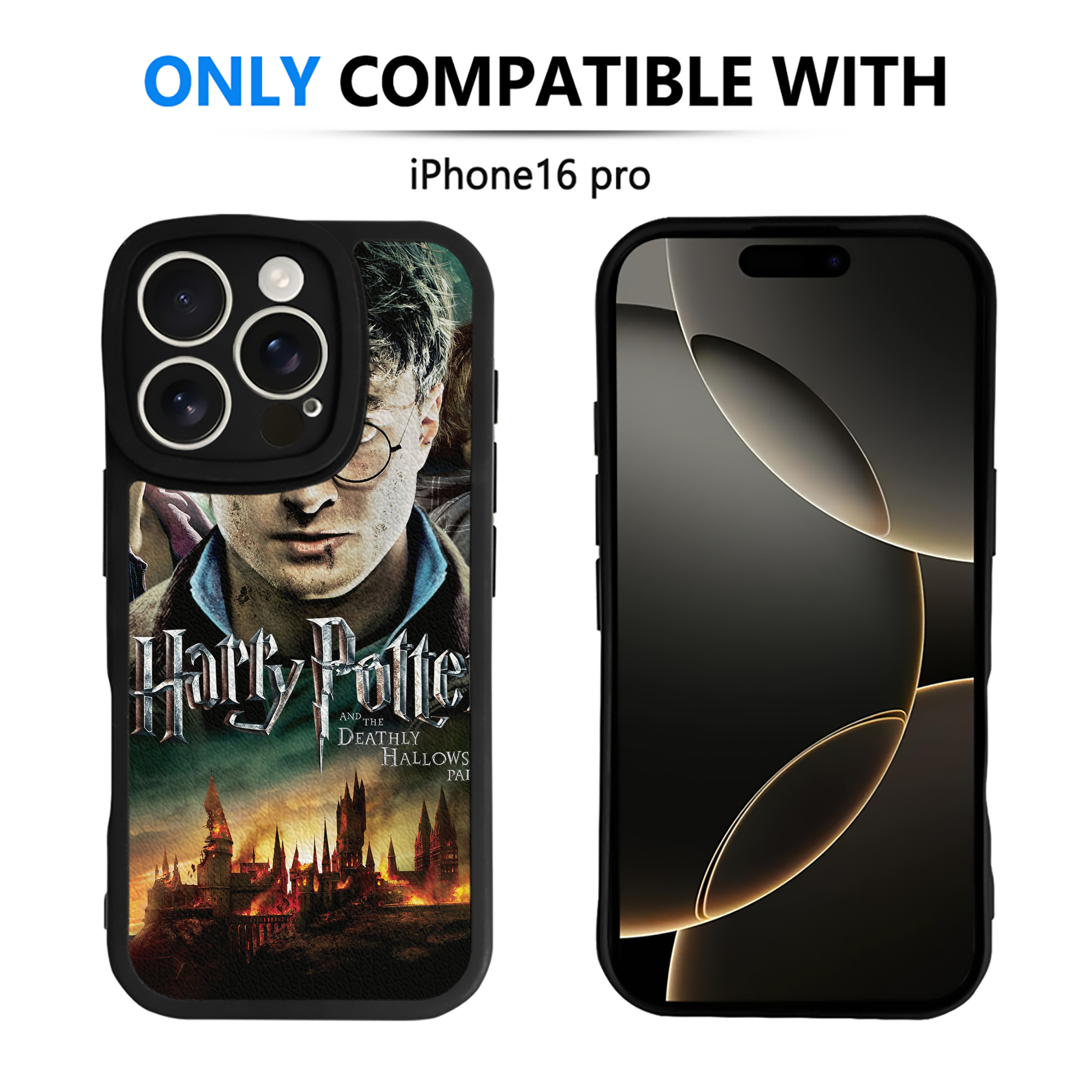 （画像用） Harry Potter ハリー・ポッターシリーズ 【iPhone 16シリーズ対応】シリコンスマホケース（レザー調） 材質：シリコン